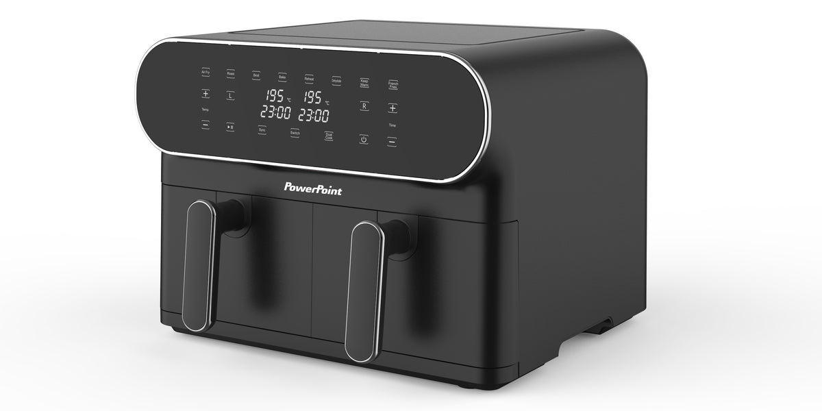 Powerpoint 8 Litre Two Drawer Air Fryer – Topline Group