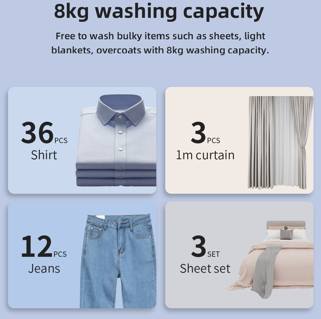 P35148MLW 8kg 1400 RPM Washing Machine - Image 6