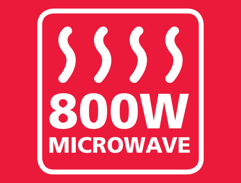 P22820MMFW 20 L 800W MANUAL MICROWAVE WHITE MIRROR DOOR - Image 4