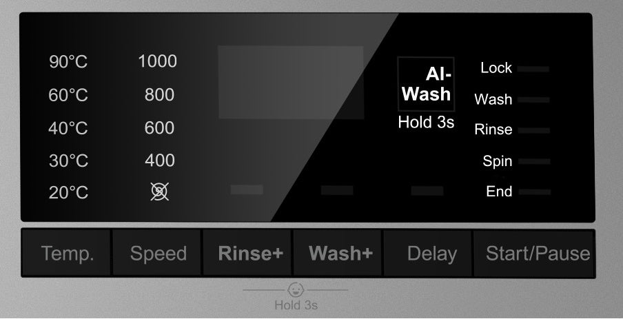 P35106IN 6KG 1000rpm Inox Washing Machine - Image 3