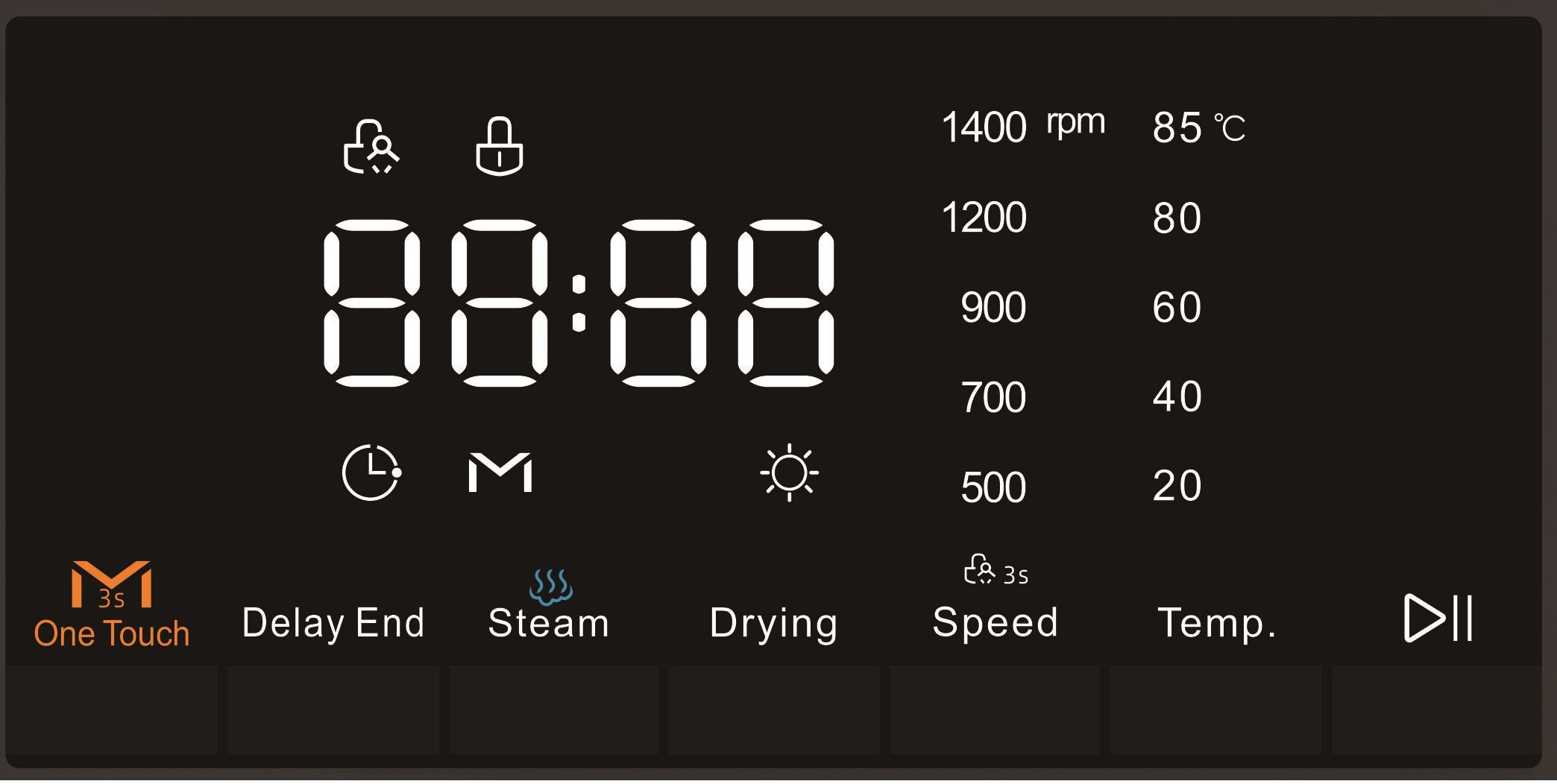 P328514MLG 8/5kg Lava Grey Washer Dryer - Image 3