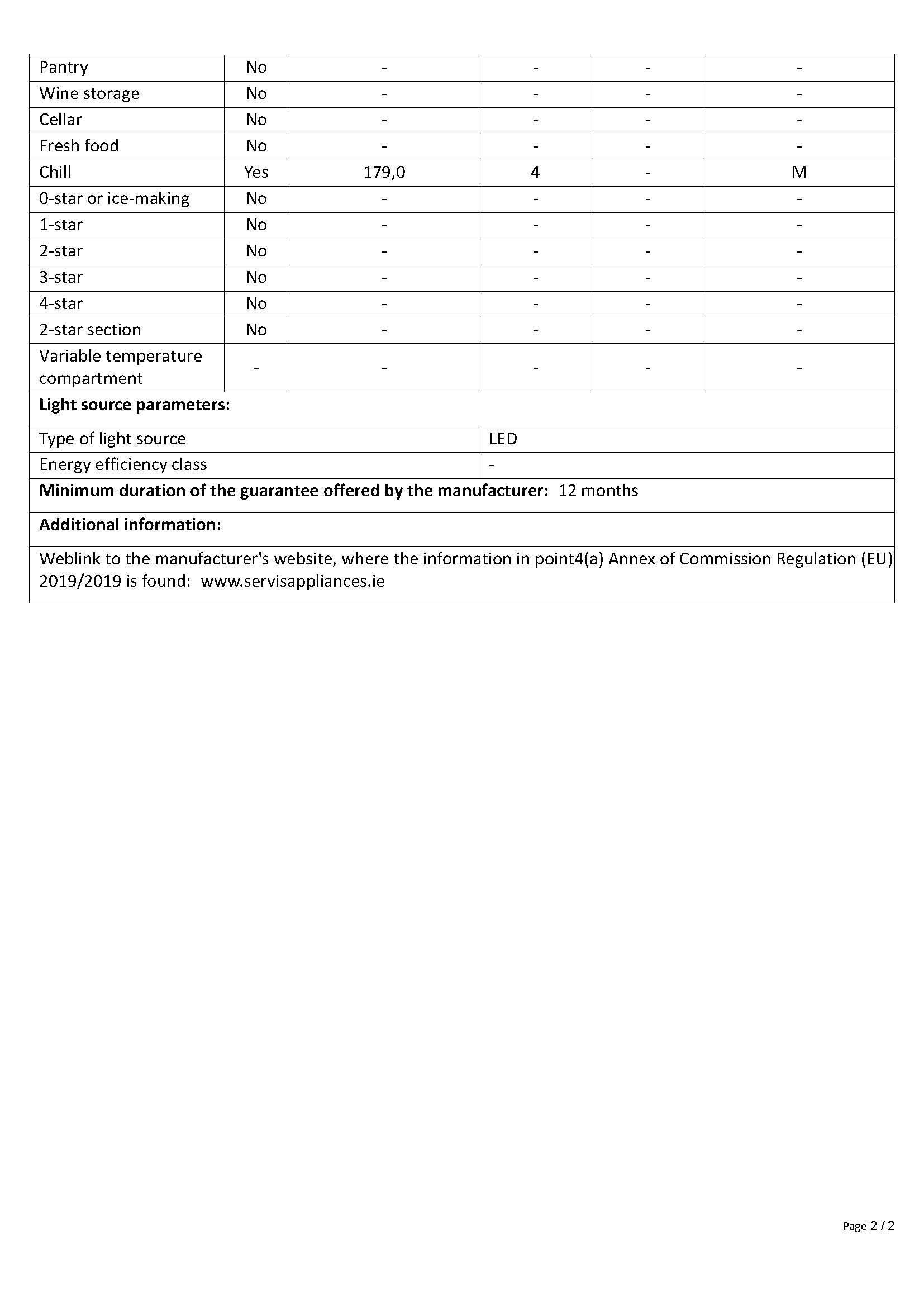 P87030MRBI 70/30 Built In Fridge Freezer - Image 4
