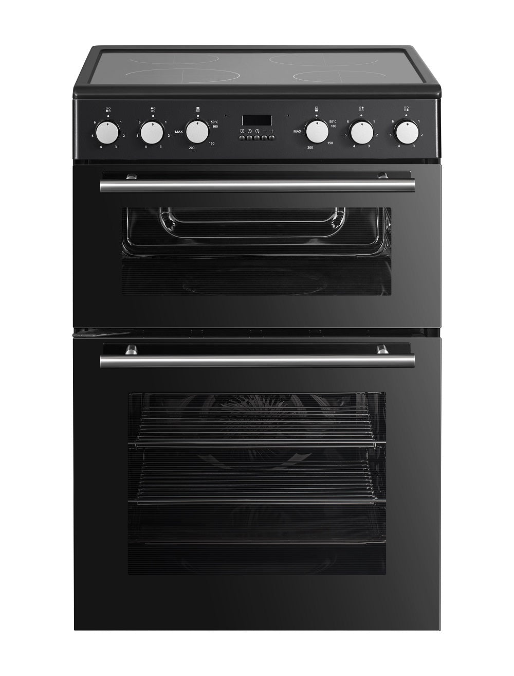 P06C2MDBL POWERPOINT 60CM DOUBLE CAVITY COOKER WITH DOUBLE OVEN & CERAMIC HOB - Image 2
