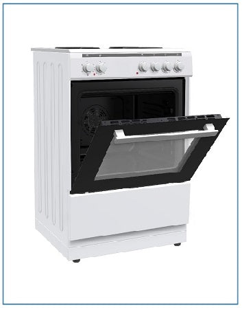 P06E1V2WH 60 CM SINGLE CAVITY COOKER WITH FAN OVEN & SOLID HOB