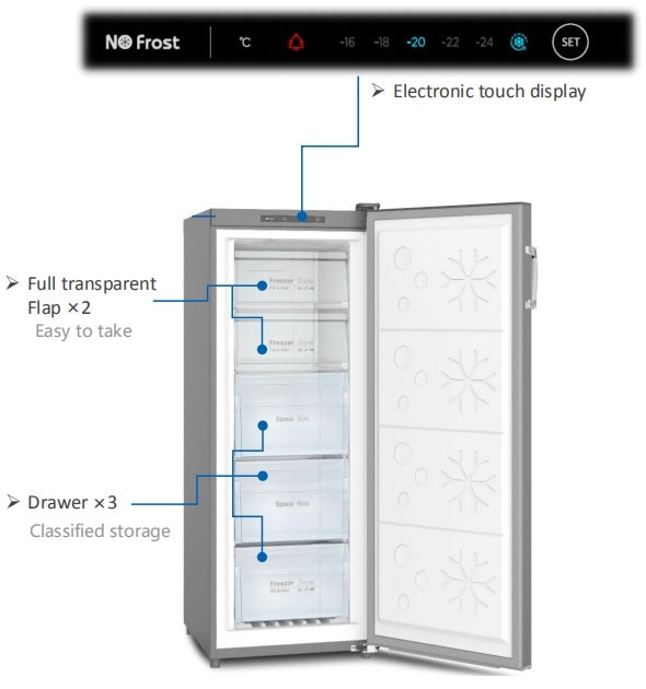 P125514FFINOX PowerPoint Frostfree Freezer - Image 6