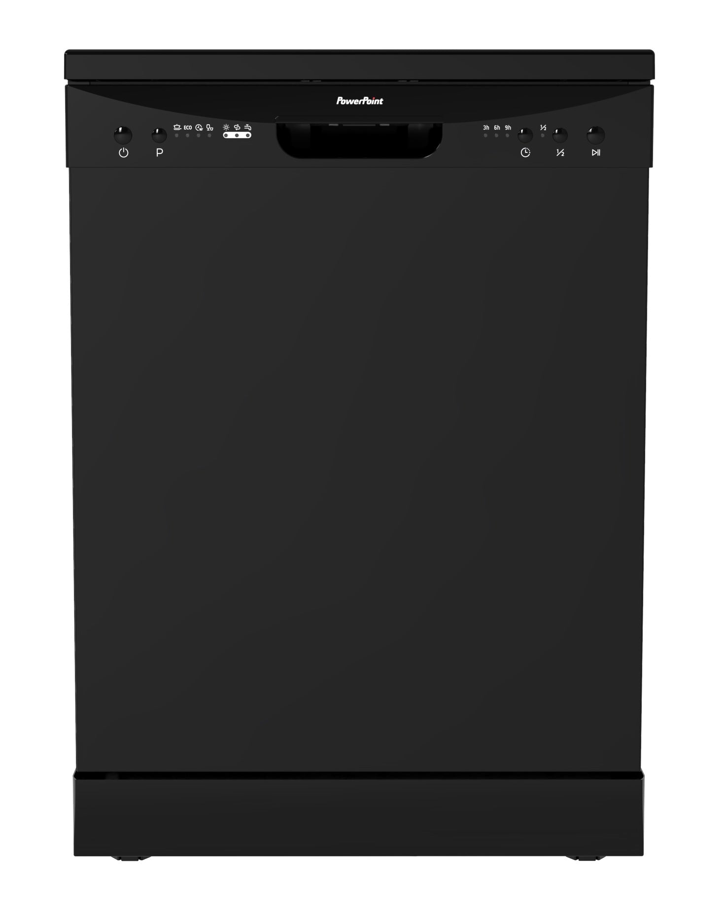 P2612M2BL PowerPoint 60cm 12 Place Dishwasher Black - Image 2