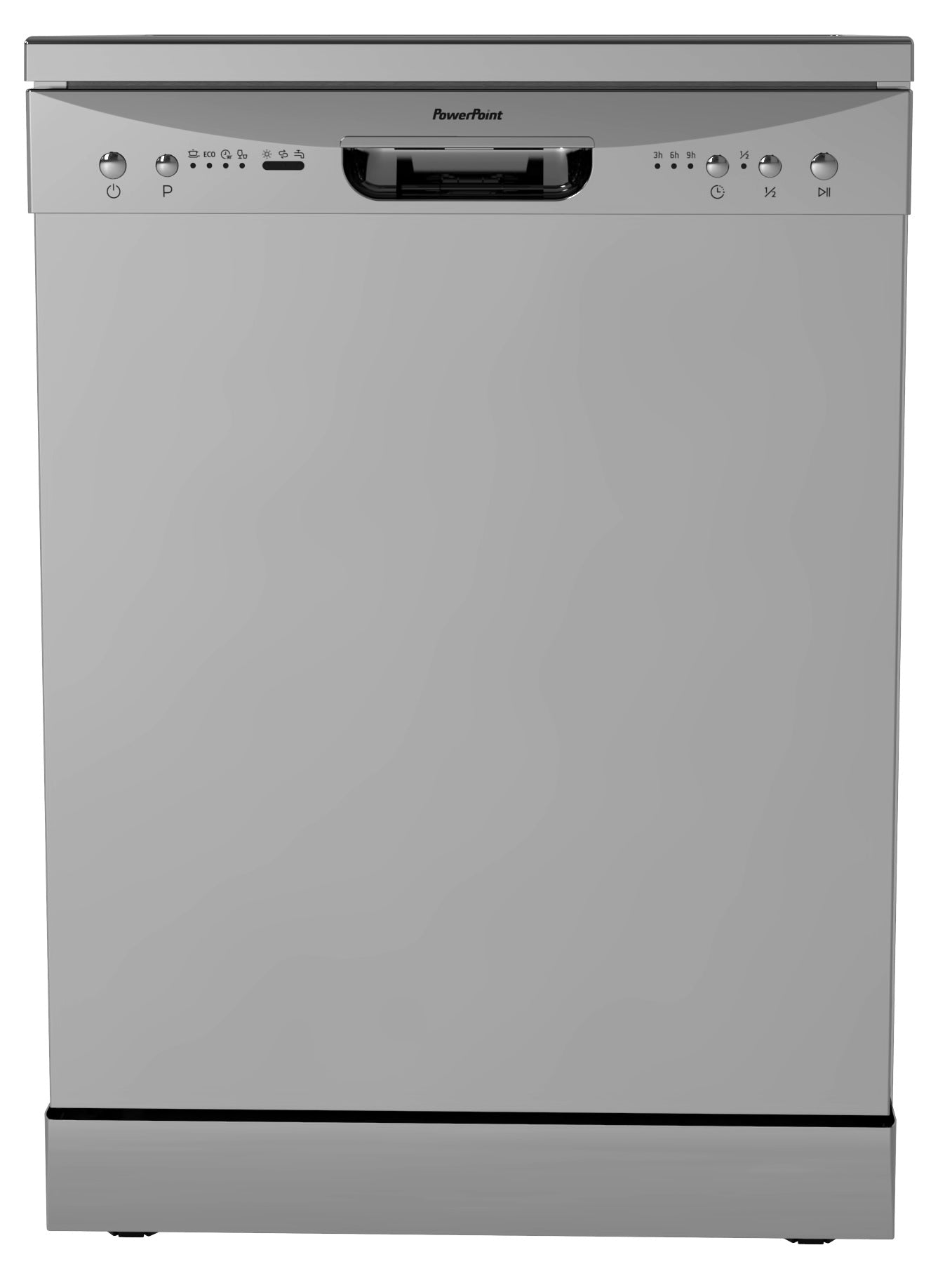 P2612M2SL PowerPoint 60cm 12 Place Dishwasher Silver - Image 2