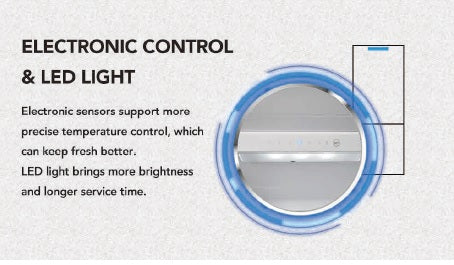 P65514MSFX-E COMPACT SMART FROST FRIDGE OVER FREEZER - Image 8