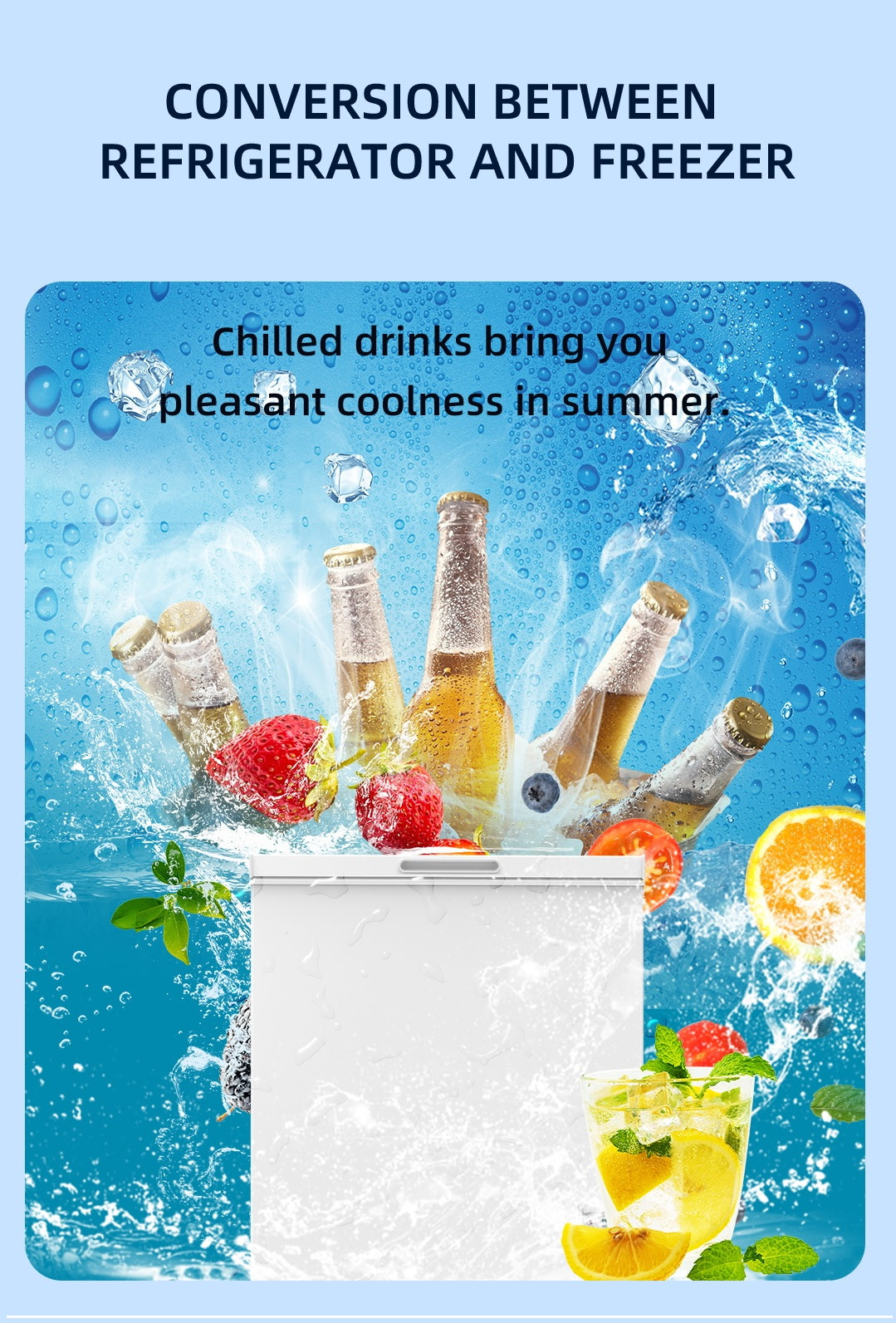 P1150ML2W 142 Litre Chest Freezer - Image 8