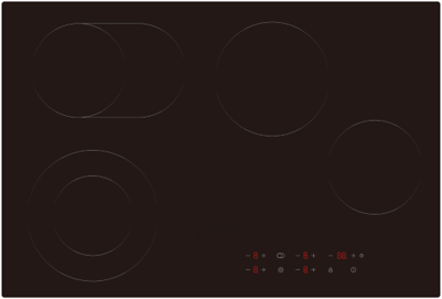 P15774MDTC 77cm Ceramic Hob