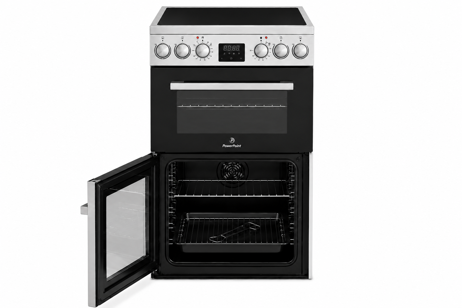 P05C2AIN 50cm Twin Cavity/Double Oven Ceramic Top - Image 2